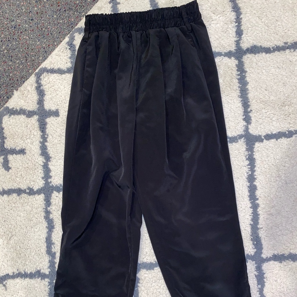 Silky Black Party Pants!